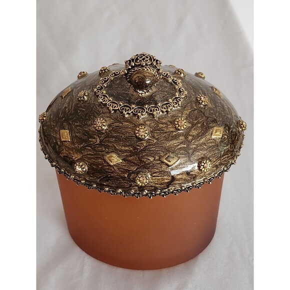 MIKE & ALLY 4-Piece Enamel Luxury Handmade Bathroom Set Bronze/Gold - Picture 5 of 16